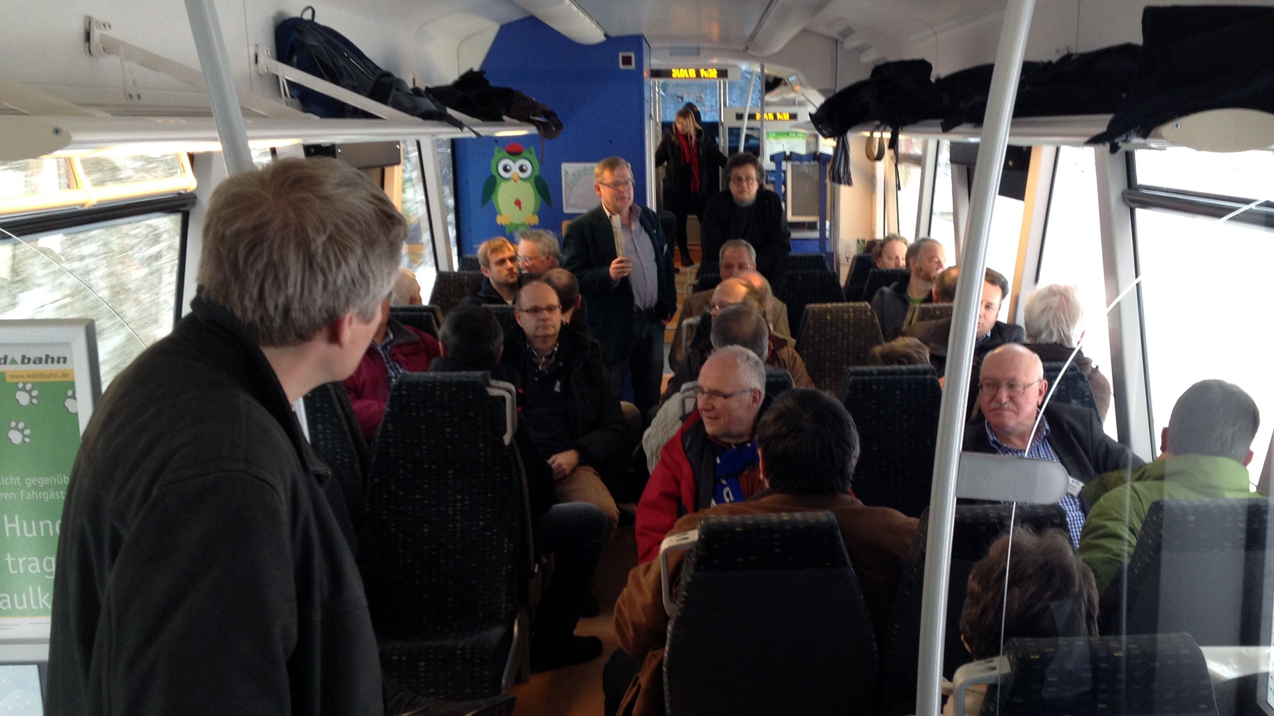 Sonderfahrt auf der zu reaktivierenden Strecke von Gotteszell nach Viechtach